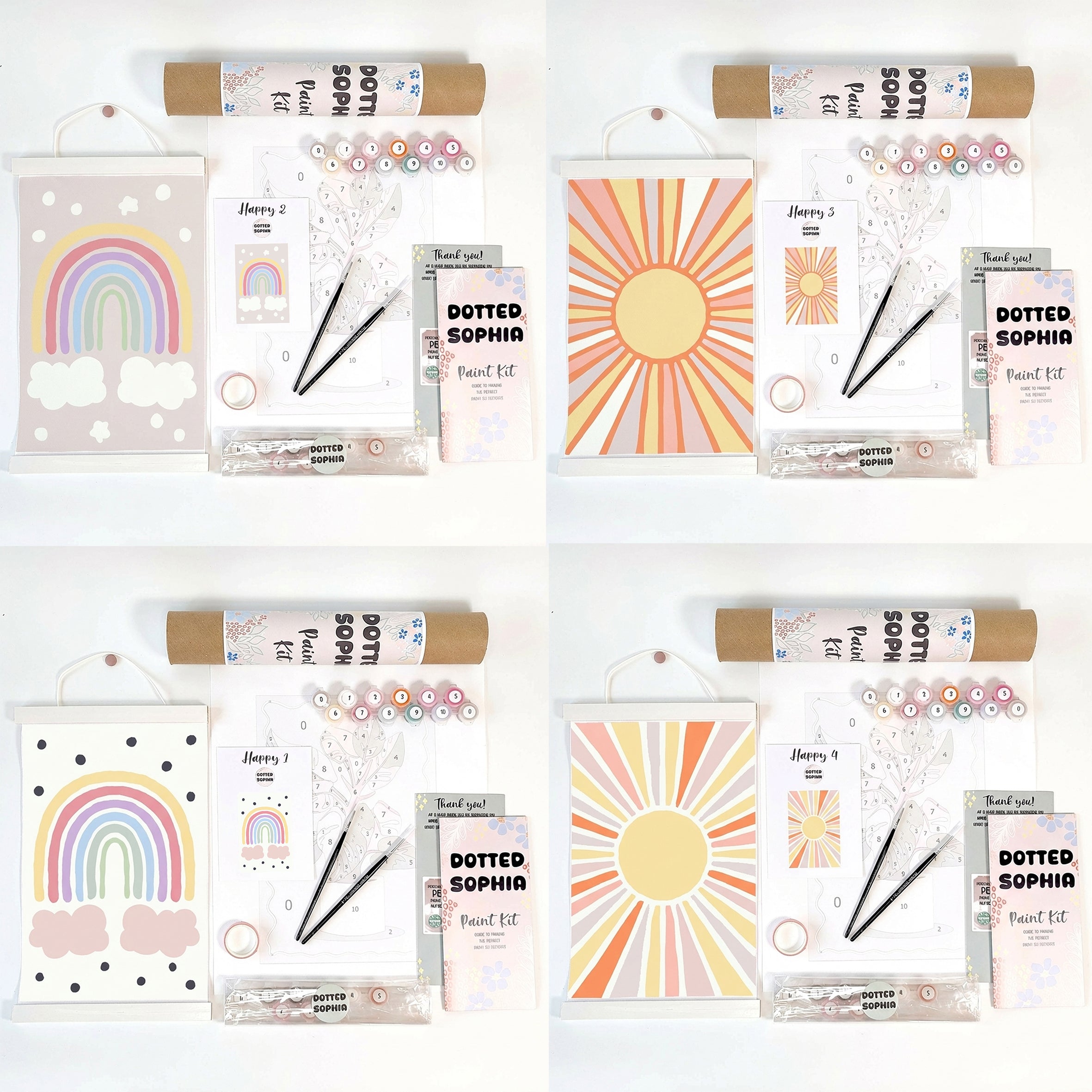 Host your own Sip and Paint by Number kit, DIY make your own modern wall art Dotted Sophia with everything included Easy Beginners Wellbeing