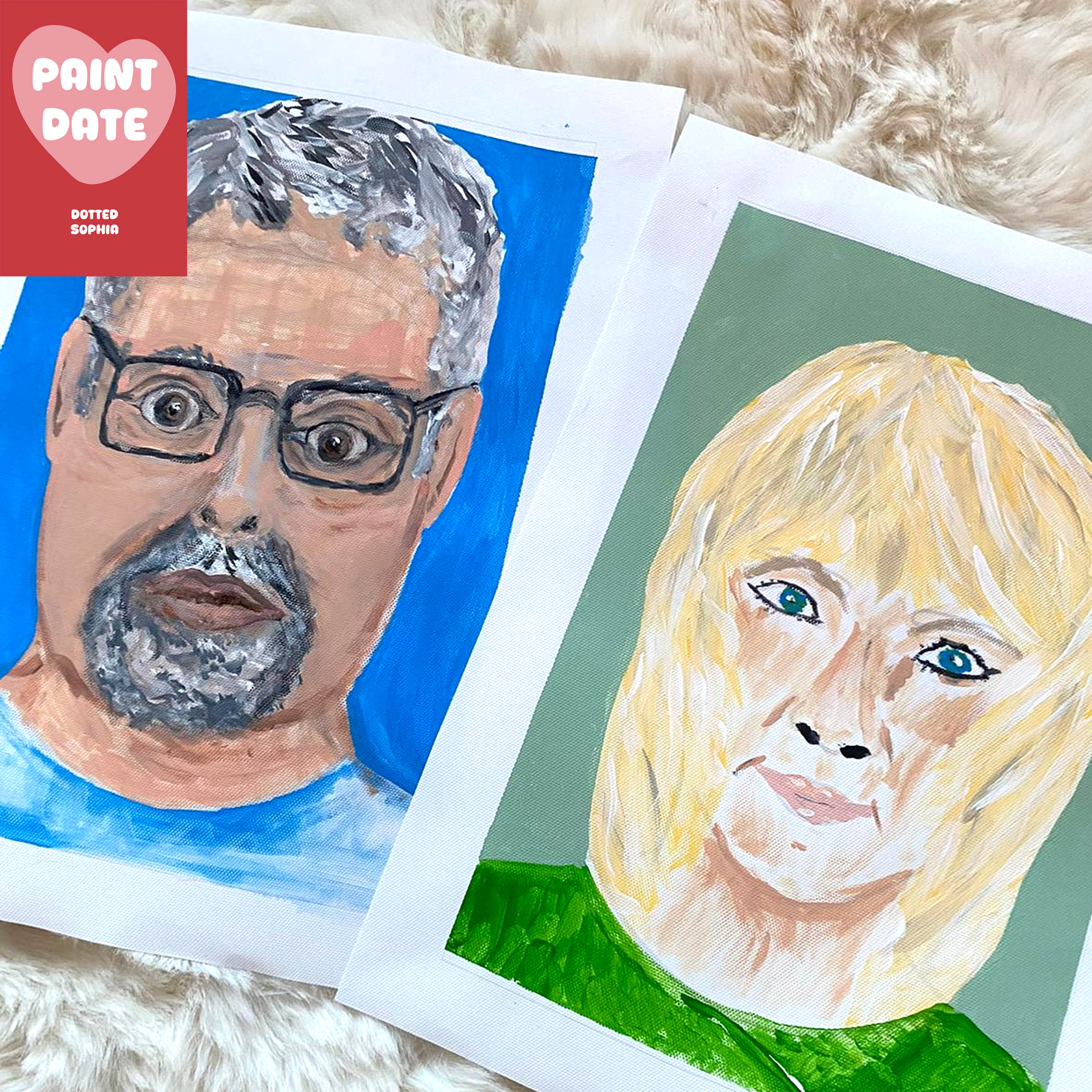 Paint your Partner Date Night Kit - Couples Portrait Activity Valentines