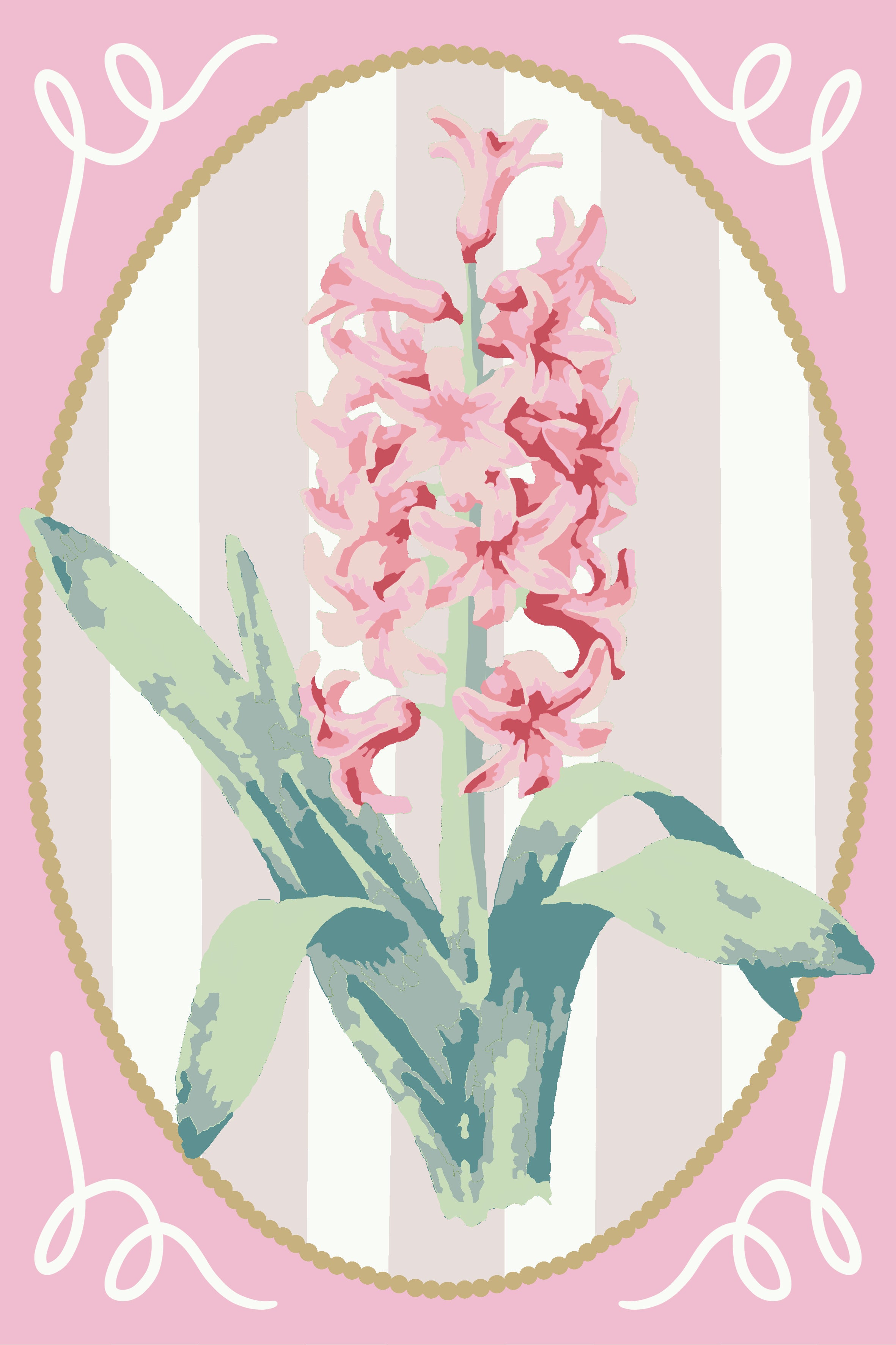 Hyacinth Flower Sip and Paint by Number Kit
